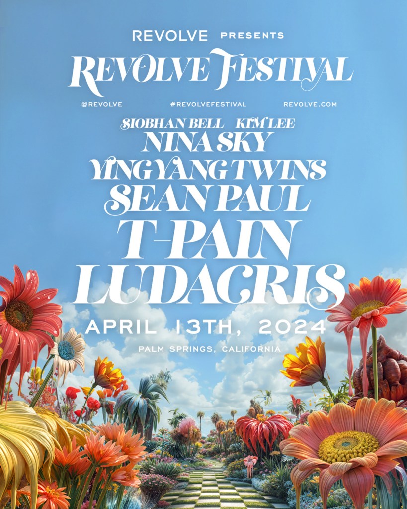 t-pain, ludacris & more to headline 2024 revolve festival over coachella weekend: see lineup