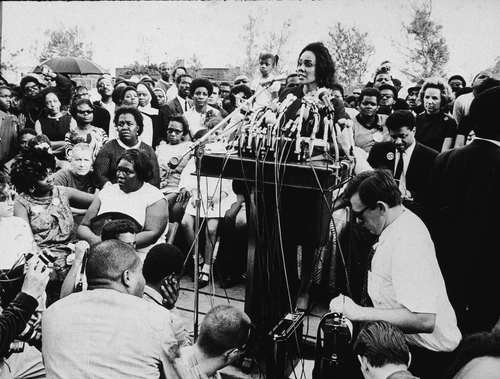 After her husband's death, Coretta Scott King established her own distinguished career as an civil rights activist.<p>You may also like:<a href="https://www.starsinsider.com/n/341685?utm_source=msn.com&utm_medium=display&utm_campaign=referral_description&utm_content=347864v15en-us"> What would happen if we didn't have the moon?</a></p>