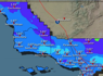 Map shows storms set to soak California bringing rain back to San Francisco and Los Angeles<br><br>