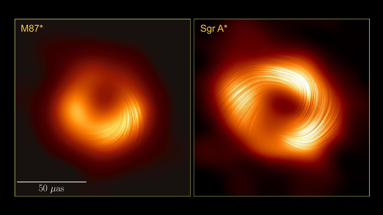 astronomers capture dazzling new image of the black hole at the milky way's center