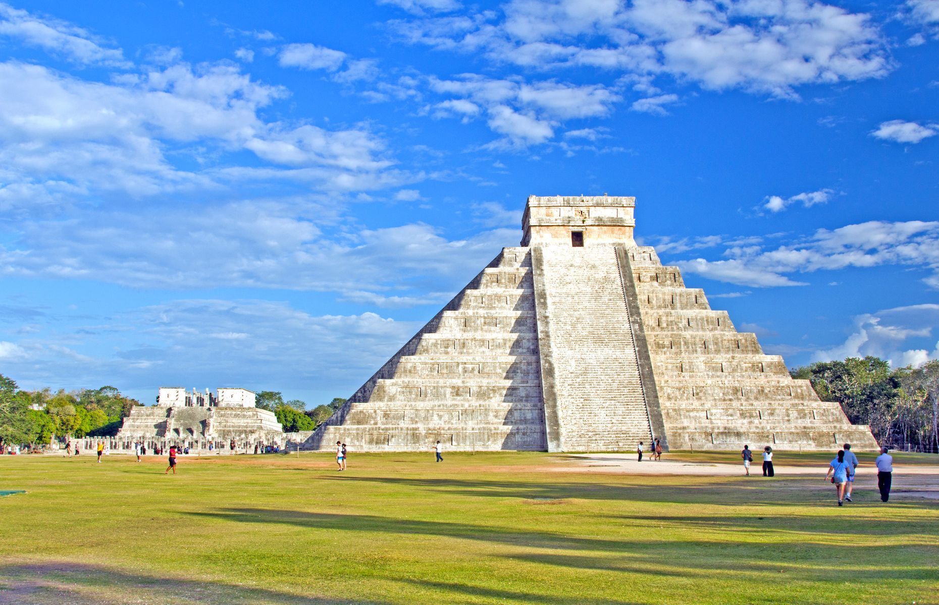 <p>One of Mexico’s best-preserved Maya sites, Chichén Itzá, served as the religious centre of the Yucatán Peninsula. Dating to the 10th century and the Toltecs’ arrival in Yucatán, the site <a href="http://whc.unesco.org/en/list/483/" rel="noreferrer noopener">combined Maya culture with that of the newcomers</a>. This explains why Chichén Itzá’s most spectacular building, the Kukulcán pyramid, is dedicated to the Toltecs’ feathered serpent god. More than <a href="https://www.theyucatantimes.com/2017/10/yucatan-cultural-attractions-poised-to-break-annual-visitors-record/" rel="noreferrer noopener">2 million people visited Chichén Itzá</a> in 2016.</p>
