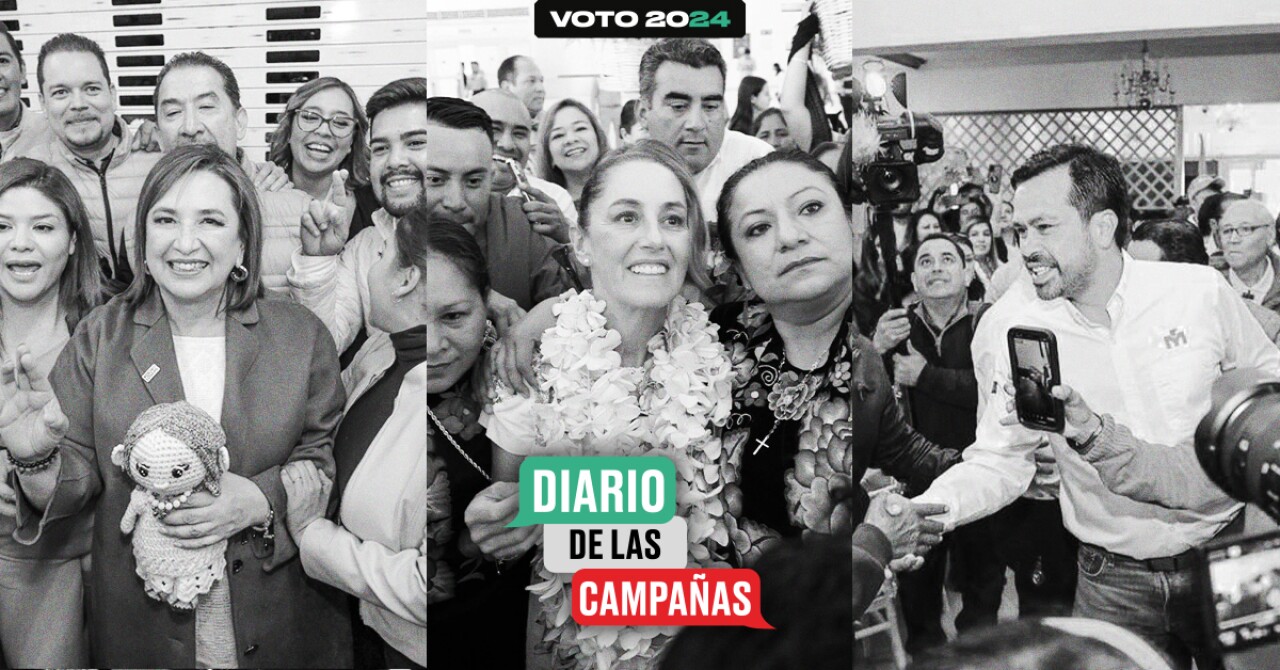 elecciones 2024 en méxico: diario de campañas, resumen del 25 de abril