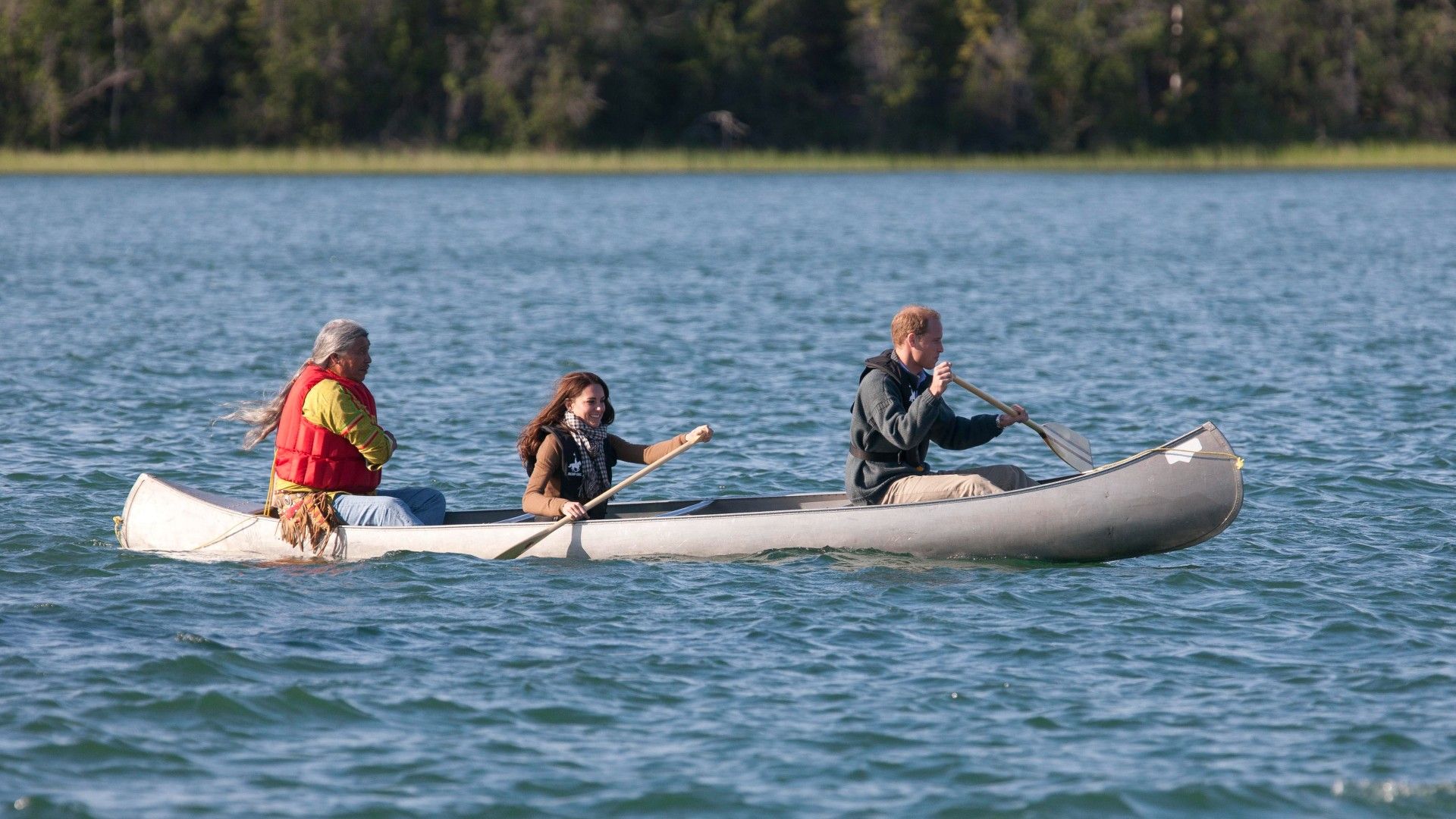 <p>                     During the dressed-up appearances and huge press attention, William and Kate still found the time to enjoy some peaceful time in the wild.                   </p>                                      <p>                     The Berkshire girl at heart is known to love the great outdoors, so it was a natural fit to see the Prince and Princess of Wales get out on the open water at Blachford Lake, in Northern Canada, near Yellowknife.                   </p>                                      <p>                     As part of her known sporting prowess, Kate trained to row across the English Channel in 2007 alongside a 21-strong female crew called The Sisterhood.                   </p>