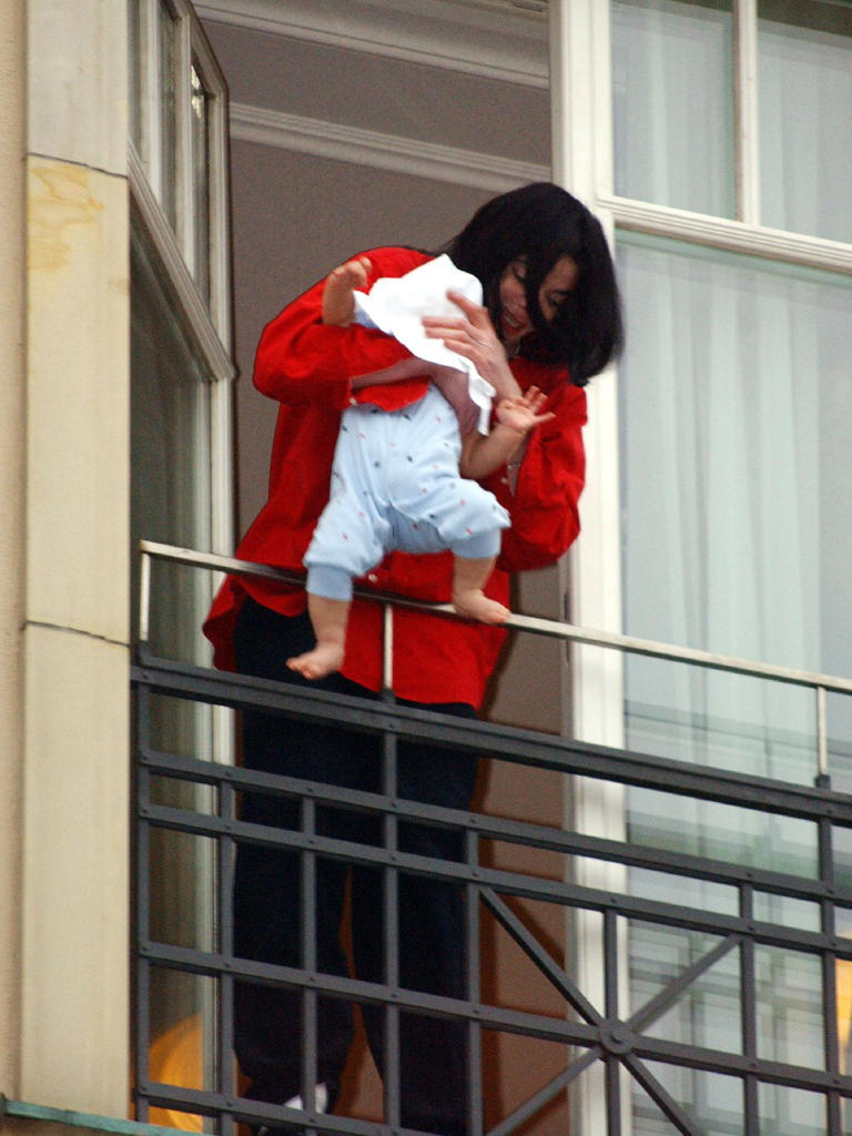 Bigi reached notoriety at eight months old when his father dangled him over the balcony of a Berlin hotel in 2002. Getty Images