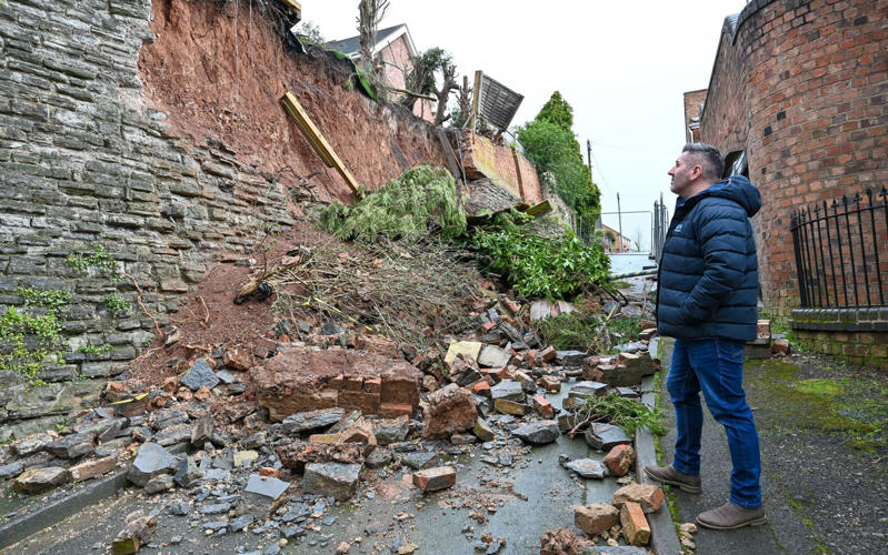 Householder faces £400,000 bill from ancient castle wall collapse