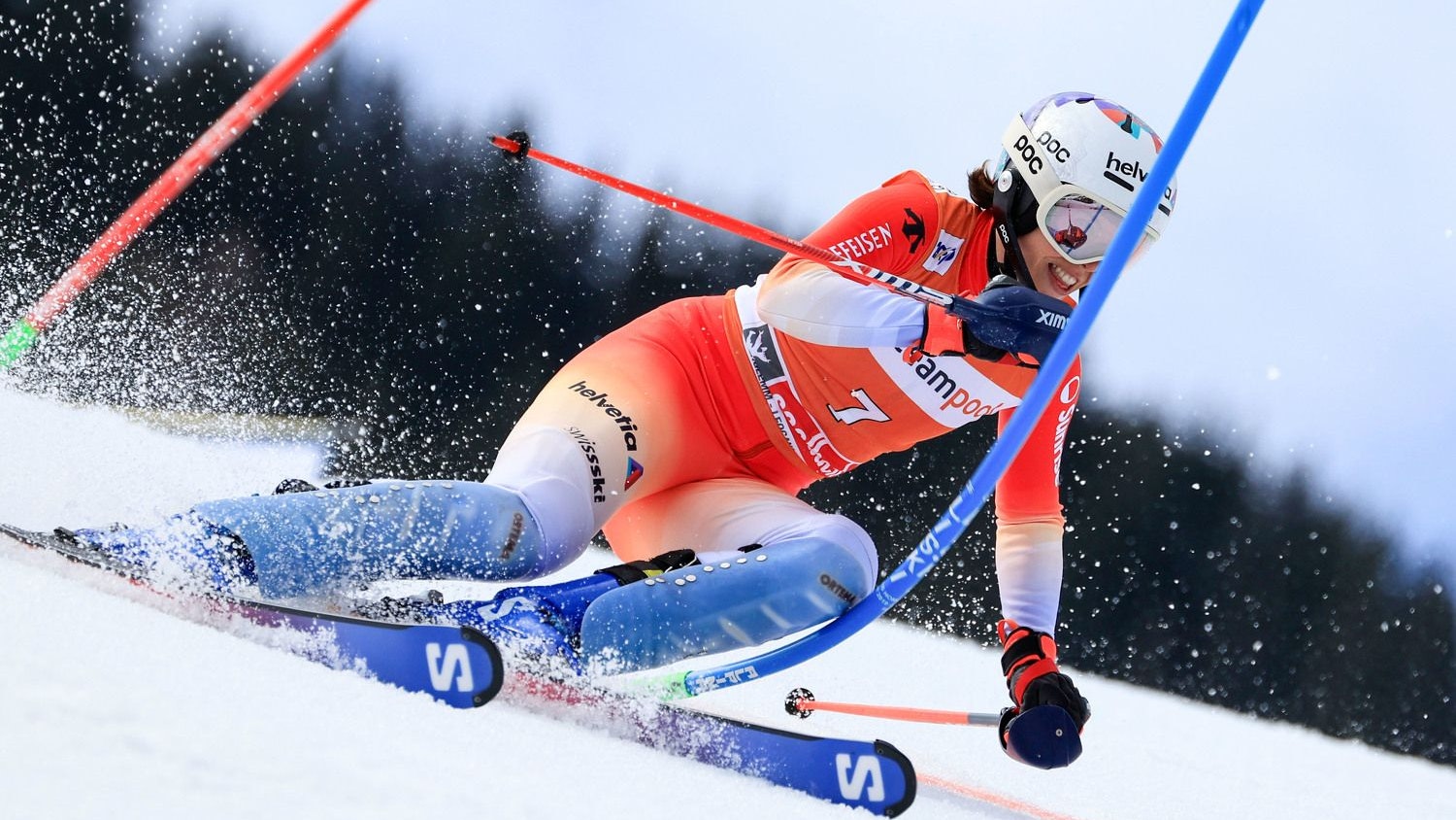 ski-star bremst absichtlich, schenkt gold-medaille her