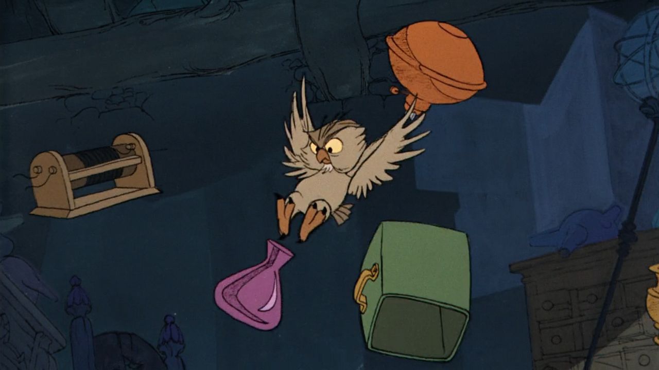 <p>                     Archimedes is Merlin's pet owl in <em>The Sword in the Stone.</em> It's basically his job to spend the whole movie telling everybody else why they suck. He's a real stick in the mud, which is fine, but that's really all his character does for the entire film, and it gets old fast.                   </p>