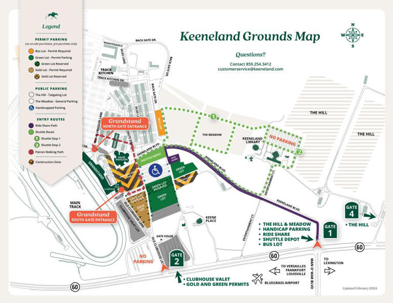 Changes are coming to parking at Keeneland in 2024