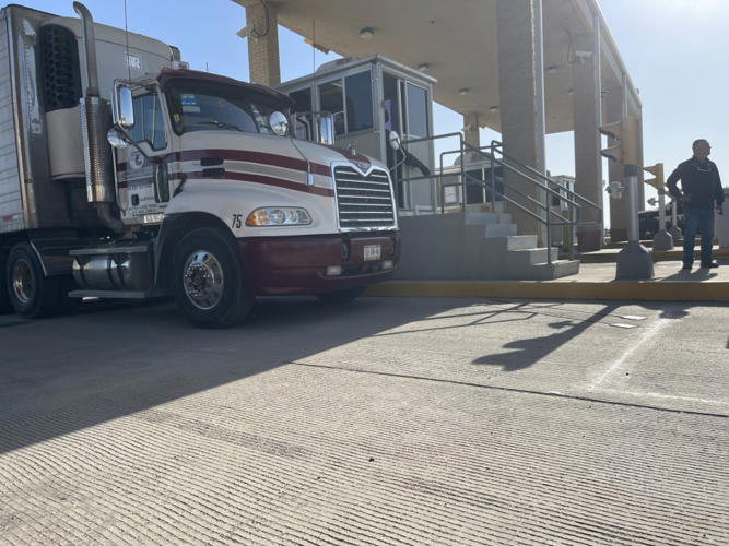 South Texas port sees first empty trucks head south to Mexico