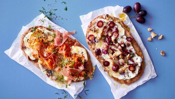 mix-and-match: schnell gemachte joghurt-dinkel-pizzen
