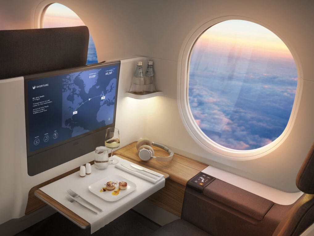 <p>Similar to the Concorde, the <a href="https://www.businessinsider.com/photos-boom-supersonic-updated-ultra-fast-aircraft-overture-2022-7">Overture will sport only business class</a> seats. However, this high-luxury product is likely to be expensive, given the high operating costs of a supersonic plane.</p>