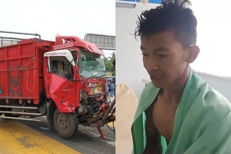 Viral Video Sopir Truk Penyebab Kecelakaan Beruntun Di Gerbang Tol ...