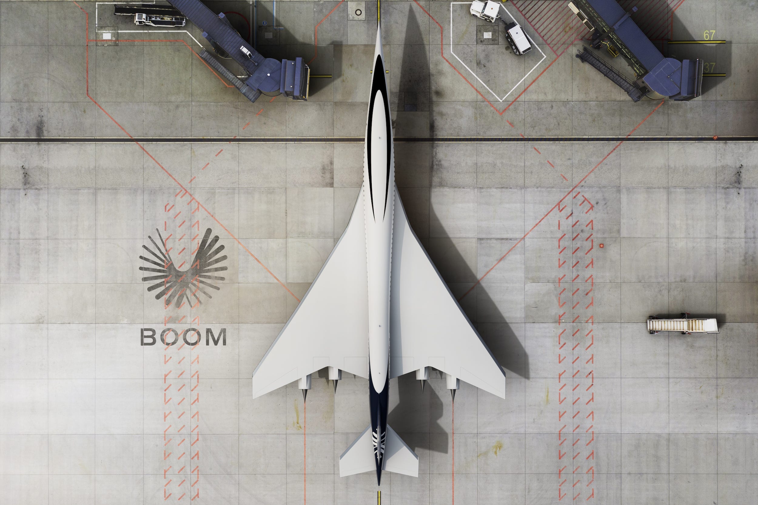 <p>The baby boom has three engines, while <a href="https://www.businessinsider.com/inside-boom-supersonics-own-symphony-engine-powering-overture-jet-2023-6">Overture will have four engines mounted on the wings.</a></p><p>Both the XB-1 and Overture are designed with gull wings, which increase safety and decrease engine strain, costs, and noise, according to Boom.</p>