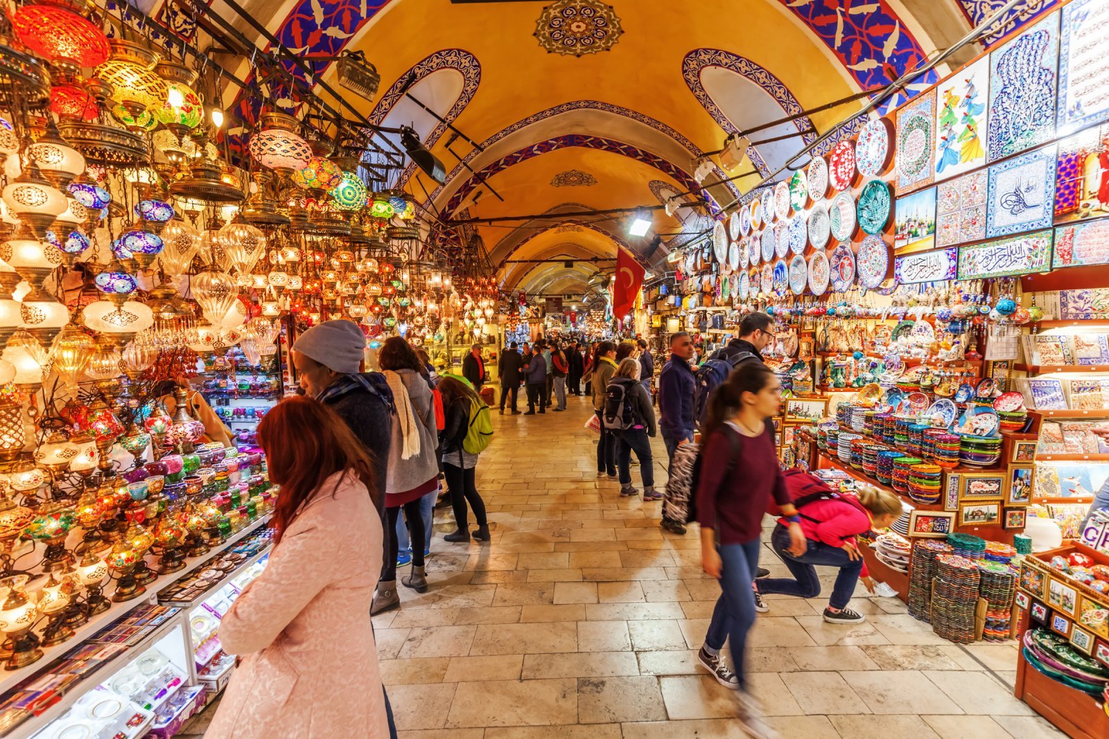 <p class="wp-caption-text">Image Credit: Shutterstock / Christian Mueller</p>  <p><span>The Grand Bazaar, one of the world’s largest and oldest covered markets, is a labyrinth of over 4,000 shops selling everything from spices and sweets to jewelry and ceramics. Walking through its crowded alleys, you’ll be enveloped in a sensory overload of colors, smells, and sounds. The bazaar is a cultural experience offering insights into Turkish craftsmanship and the art of negotiation.</span></p>