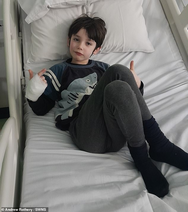schoolboy, 7, is diagnosed with an inoperable brain tumour which kills most sufferers within a year after he kept bumping into furniture