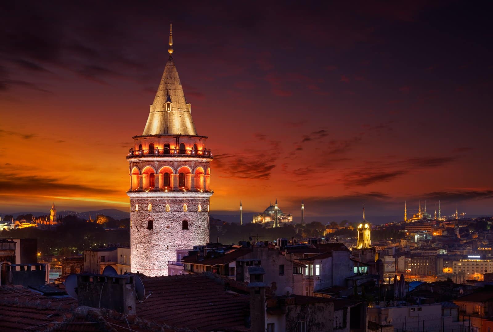 <p class="wp-caption-text">Image Credit: Shutterstock / Stoktur</p>  <p><span>The Galata Tower, a medieval stone tower in the Galata/Karaköy quarter, offers one of the best panoramic views of Istanbul. Originally built as a watchtower, it now features a restaurant and café on its upper floors. The tower’s balcony encircles the structure, providing a 360-degree view that spans the Golden Horn, Bosphorus, and the Asian side of Istanbul. Visiting the Galata Tower is an opportunity to see the city from a different perspective, highlighting the blend of old and new that characterizes Istanbul.</span></p>