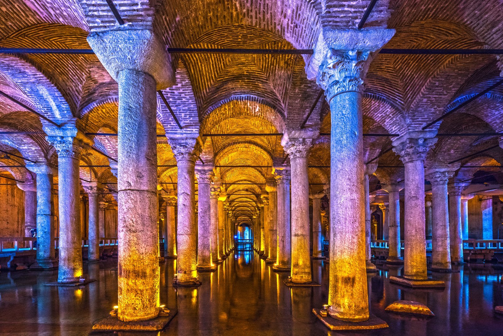 <p class="wp-caption-text">Image Credit: Shutterstock / Luciano Mortula – LGM</p>  <p><span>The Basilica Cistern, the largest of several hundred ancient cisterns beneath the city, offers a glimpse into the ingenuity of Byzantine engineering. Built-in the 6th century to supply water to the Great Palace, it now stands as a hauntingly beautiful attraction, with its dimly lit corridors and the sound of dripping water echoing off its vaulted ceilings. The cistern’s Medusa head columns are particularly noteworthy, adding a touch of mystery to the already atmospheric setting.</span></p>