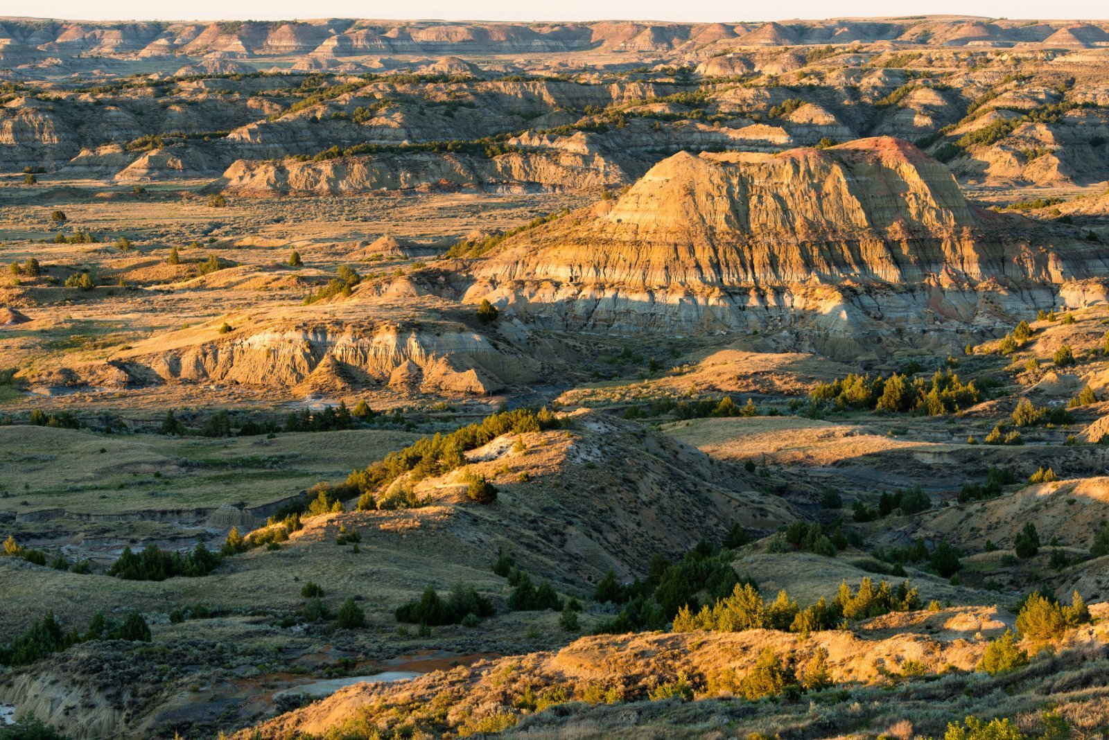 <p class="wp-caption-text">Image Credit: Shutterstock / Nagel Photography</p>  <p><span>Its remote location and cold winters deter some, but the rugged Badlands and the serene beauty of Theodore Roosevelt National Park are North Dakota’s quiet treasures.</span></p>