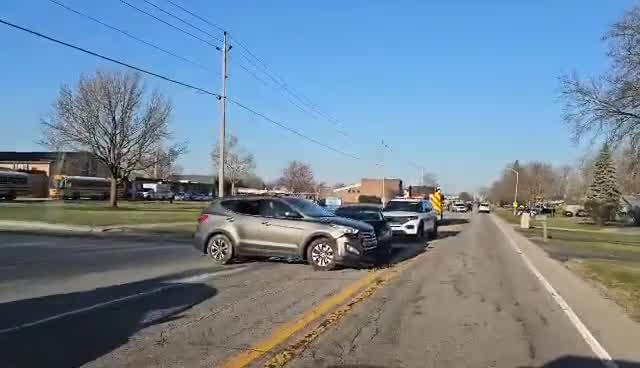 T Bone Crash Slows Morning Traffic Near Croninger Elementary