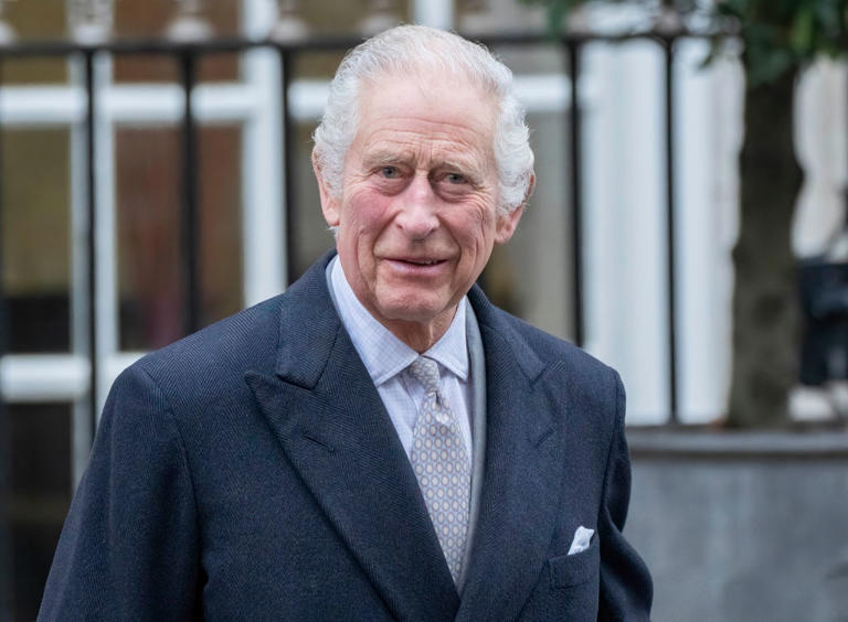 King Charles III delivered an Easter speech on Maundy Thursday. He's pictured here leaving hospital on Jan. 29, 2024.