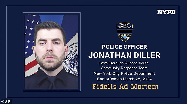 biden calls new york mayor eric adams to offer condolences for slain cop jonathan diller: white house won't say if president spoke to grieving family as trump heads to wake of officer shot dead in line of duty