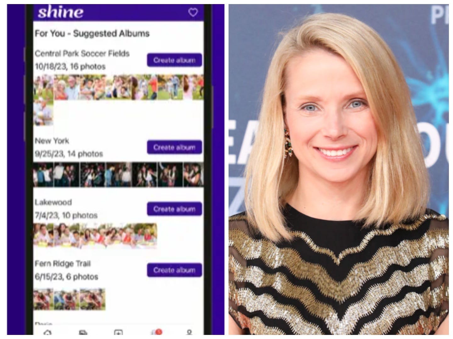 microsoft, marissa mayer has a new photo-sharing app. it looks like it's from 2009, but boomers might love it.