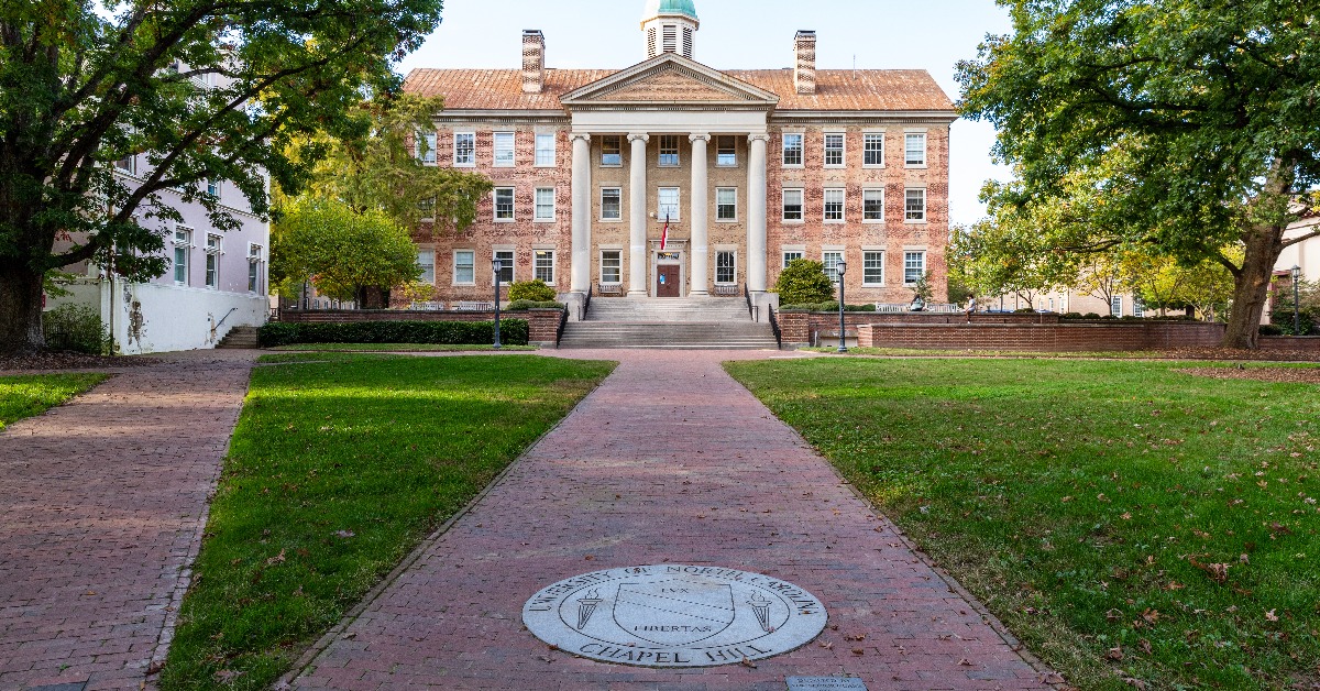 <p> Attending a Tar Heels game on the University of North Carolina’s pretty, mid-19th-century campus is practically a spiritual experience. </p><p>After worshiping at the altar of a men’s basketball or women’s soccer game, visit the Franklin-Rosemary Historic District that abuts campus and make a tour of the 30-plus art murals around downtown.  </p> <p> Don’t forget Chapel Hill’s notable food scene — the area once won the title of “America’s Foodiest Small Town” by <em>Bon Appétit </em>magazine.</p><p class=""><b>Pro tip: </b>If you're headed to the town for a game or for good food, make sure you take the right credit card that can help you <a href="https://financebuzz.com/top-cash-back-credit-cards?utm_source=msn&utm_medium=feed&synd_slide=11&synd_postid=17319&synd_backlink_title=earn+cash+back&synd_backlink_position=6&synd_slug=top-cash-back-credit-cards">earn cash back</a> or other rewards. </p>