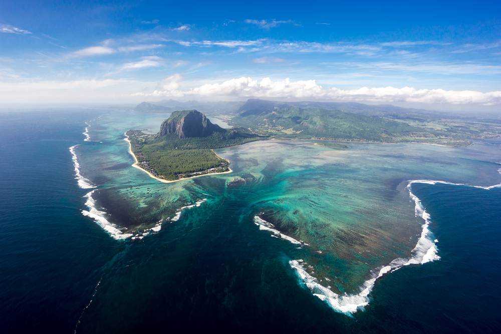 <p>It is always suggested to exercise caution while swimming in the underwater waterfall, due to strong ocean currents.</p>