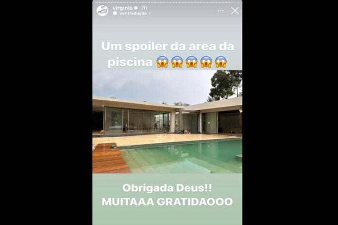 virginia fonseca impressiona seguidores ao exibir a piscina de sua mansão: ‘muita gratidão’