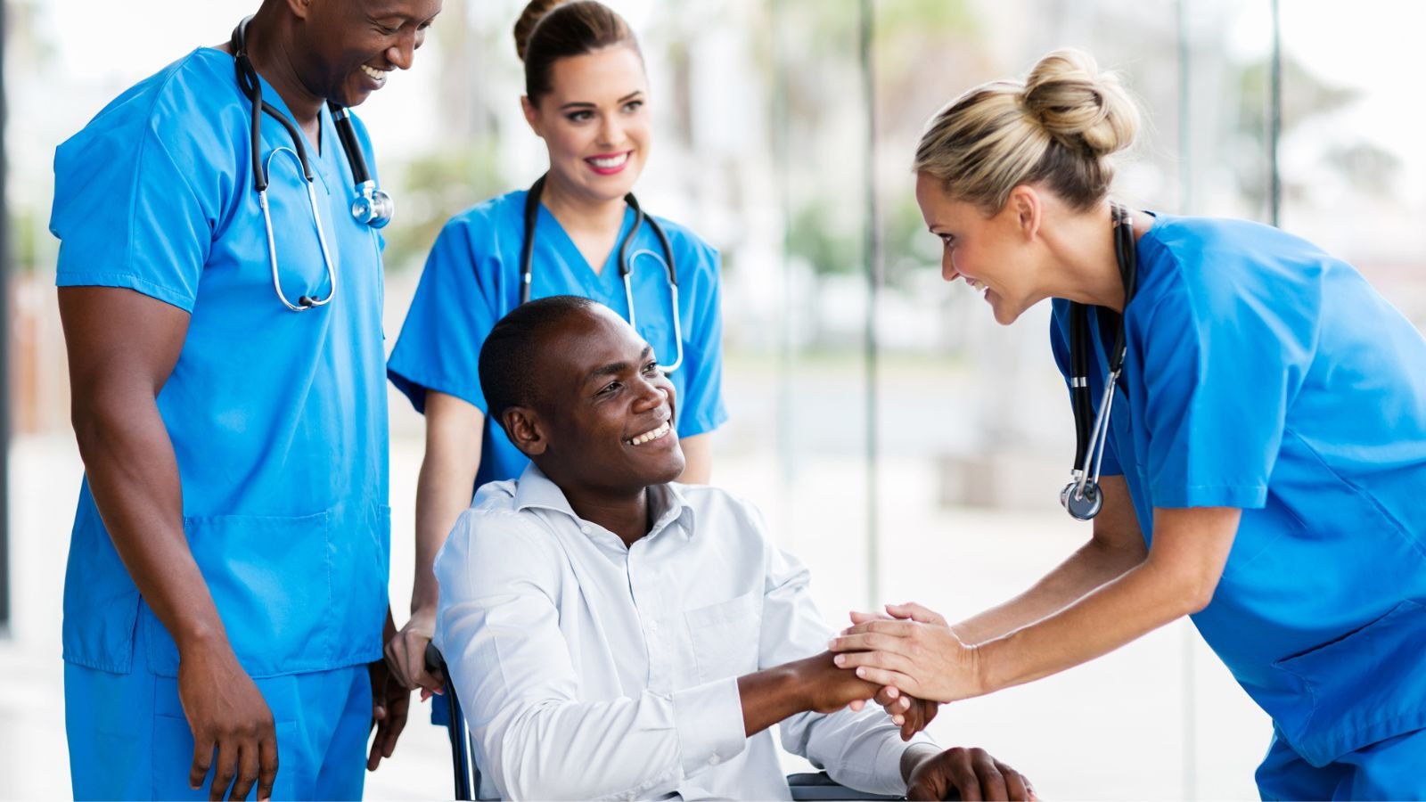 <p>Healthcare workers provide personalized care and comfort to patients. AI cannot match their compassion and dedication. Healthcare workers form meaningful bonds with patients and use discretion depending on the situation that technology is incapable of.</p>