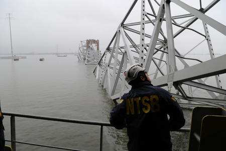 Photos released from on board the Dali ship as officials investigate Baltimore bridge collapse<br><br>