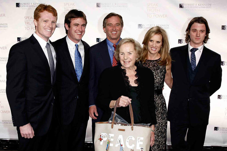 Jemal Countess/WireImage Joseph Kennedy, Matt Kennedy, Robert F. Kennedy Jr., Ethel Kennedy, Kerry Kennedy and Bobby Kennedy the Third attend the Robert F. Kennedy Center for Justice and Human Rights Bridge Dedication Gala on November 19, 2008 in New York City.