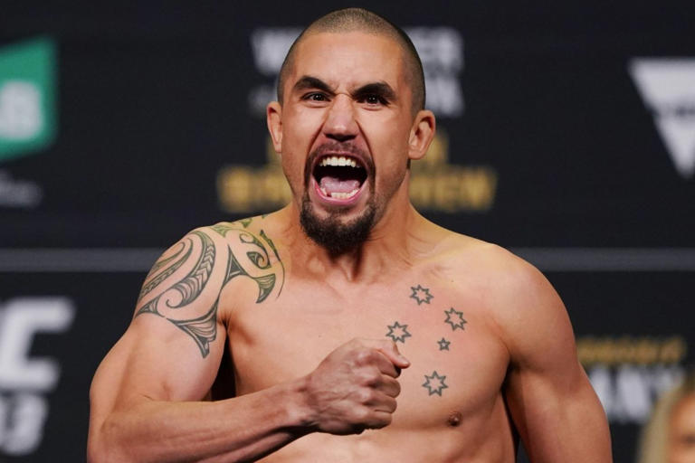 Robert Whittaker (pictured) is scheduled to take on Khamzat Chimaev in a UFC Fight Night on June 22 in Riyadh, Saudi Arabia.