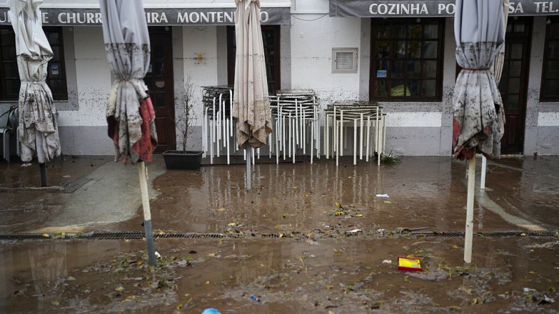 depressão nelson traz inundações e falhas de energia a portugal, grande lisboa é região mais afetada