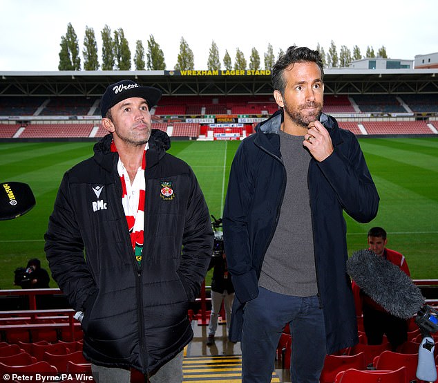 ryan reynolds and rob mcelhenney are owed £9m by wrexham football club - after the hollywood stars helped the welsh side's value to rocket by £7m since buying it
