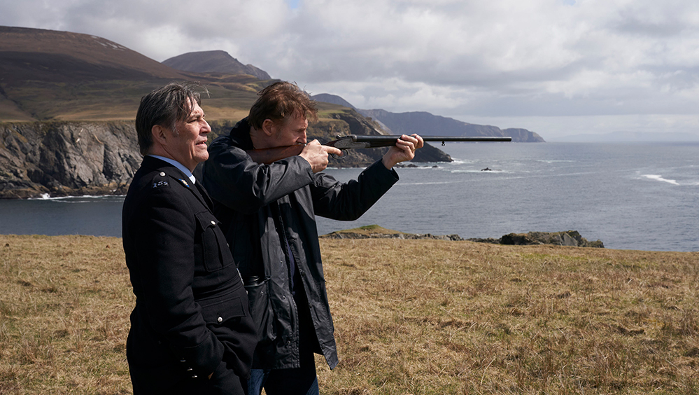 ‘in the land of saints and sinners' review: liam neeson takes his particular set of skills back to ireland for a fanciful thriller