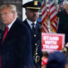 Jan 6 police officer slams ‘opportunistic grifter’ Trump as former president hails ‘law and order’ at NYPD cop’s wake<br>
