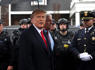 Trump Attends Wake For NYPD Officer Killed In The Line Of Duty<br><br>