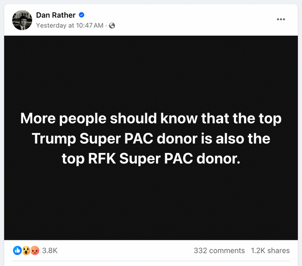 Fact Check: The DNC Said Super PACs For Trump And RFK Jr. Share The ...