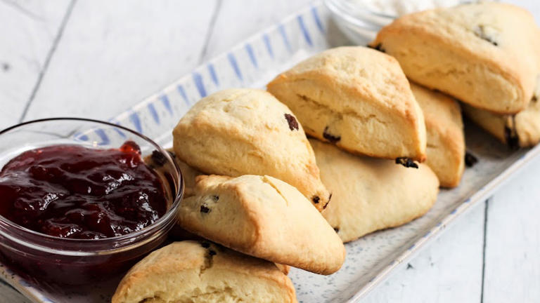 We've never had such a fluffy scone! Cream scones