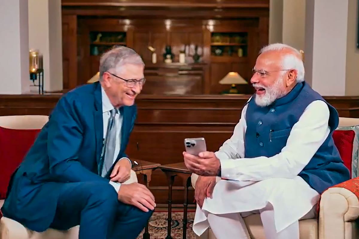 microsoft, narendra modi in conversation with bill gates: 'aai' and 'ai' among an indian child's first words now
