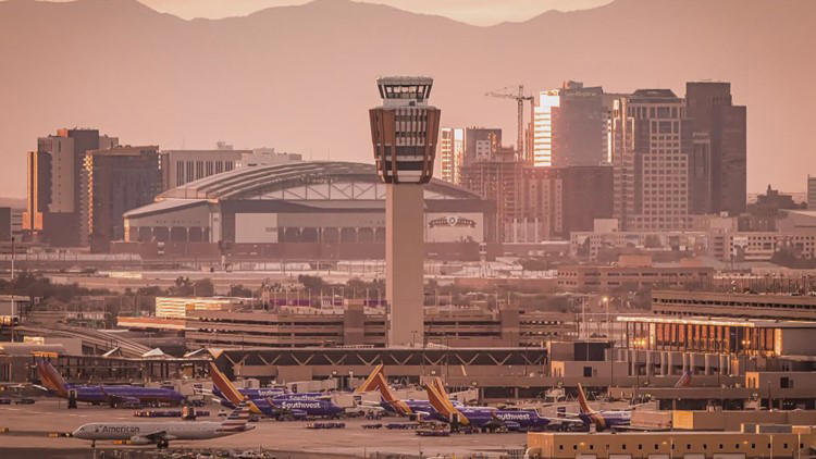 Several flight delays reported at Sky Harbor Airport due to rainy weather