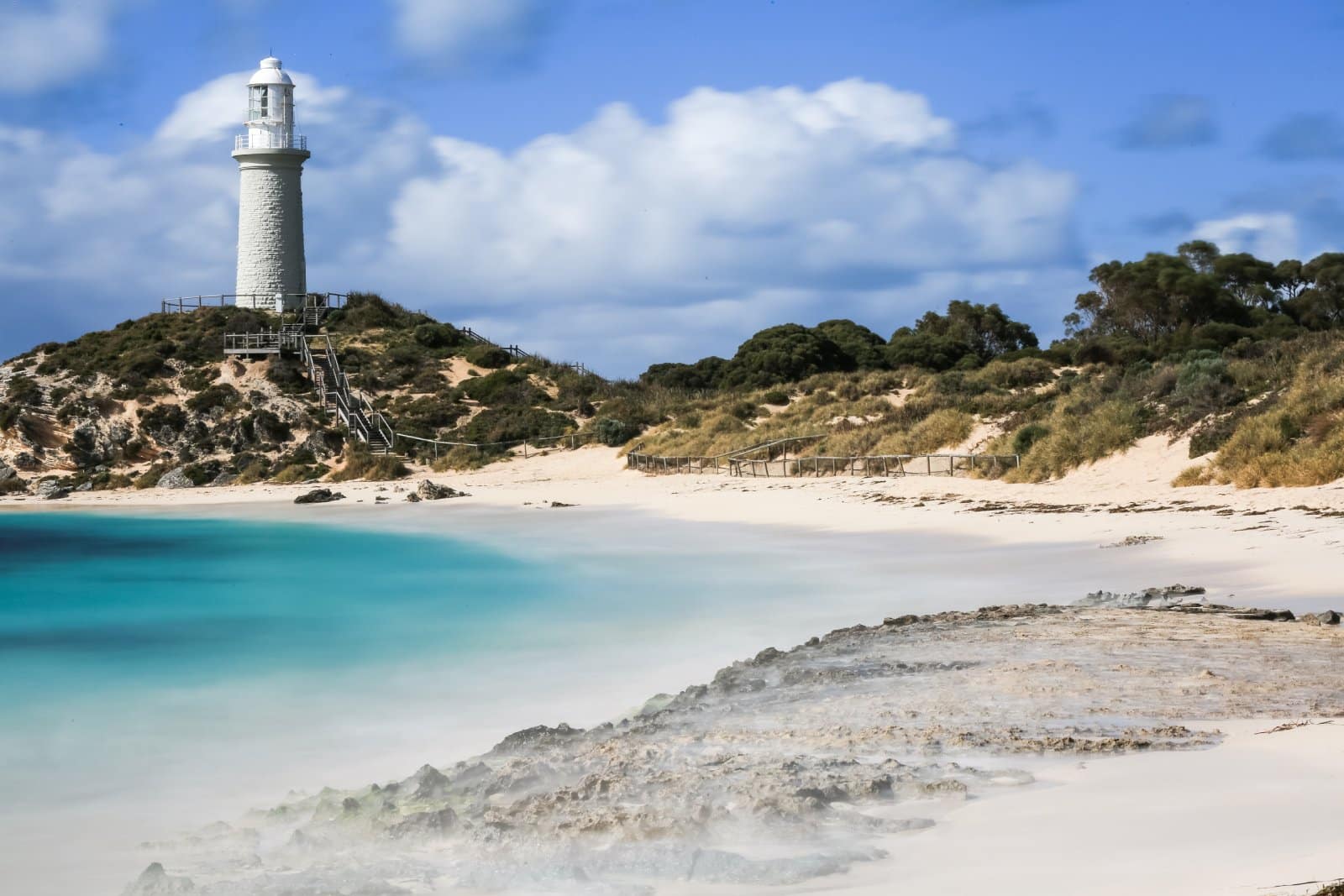 <p class="wp-caption-text">Image Credit: Shutterstock / Jesse Garcia</p>  <p><span>Just off the coast of Perth, Rottnest Island is a popular day-trip or short-stay destination, known for its crystal-clear waters, secluded beaches, and the friendly quokkas, small marsupials that have become social media stars. The island’s car-free policy makes it a haven for cycling, with numerous paths leading to historic sites, lighthouses, and stunning lookout points. Rottnest is also a fantastic location for snorkeling, diving, and surfing, with rich marine life and shipwrecks to explore.</span></p>