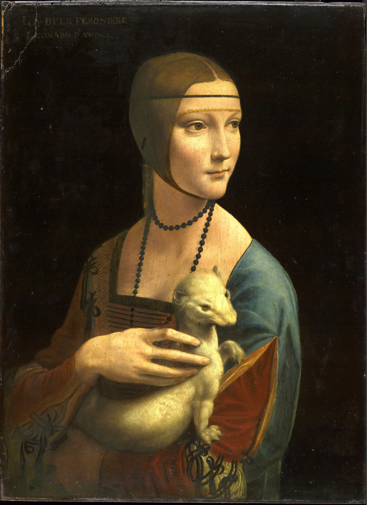 <p>The original version of this renowned artwork did not include an ermine. The use of reflective light technology uncovered that Leonardo da Vinci added the animal at a later time.</p>