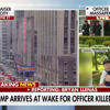Trump arrives at wake honoring life of slain NYPD officer Jonathan Diller<br>