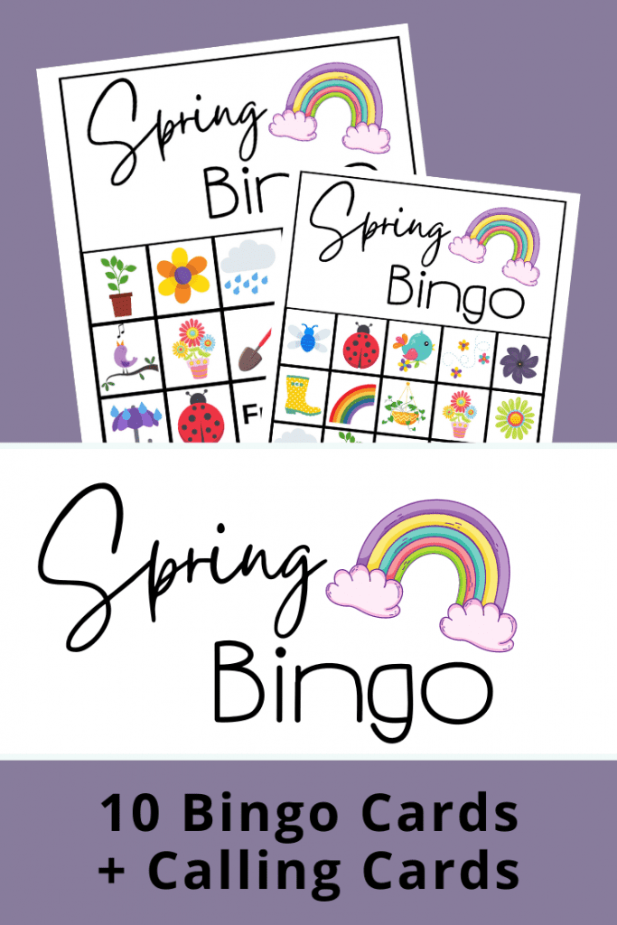 Free Printable Spring Bingo for Free Printable Bingo Cards For Preschoolers