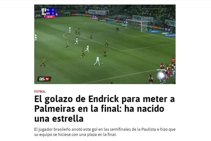 endrick encanta imprensa espanhola após 3 gols em 6 dias, e abel alerta: ‘elogios são falsos’