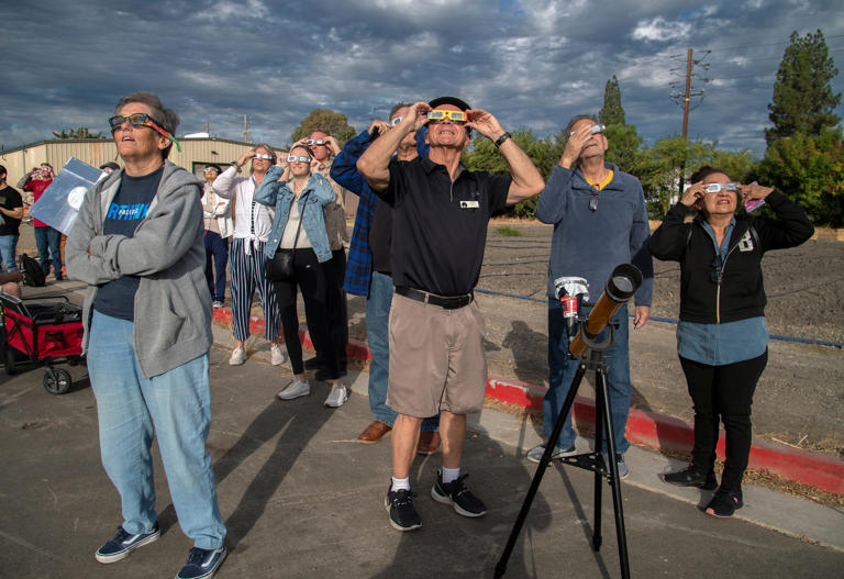 What time's the total solar eclipse April 8 in Stockton? Search ZIP