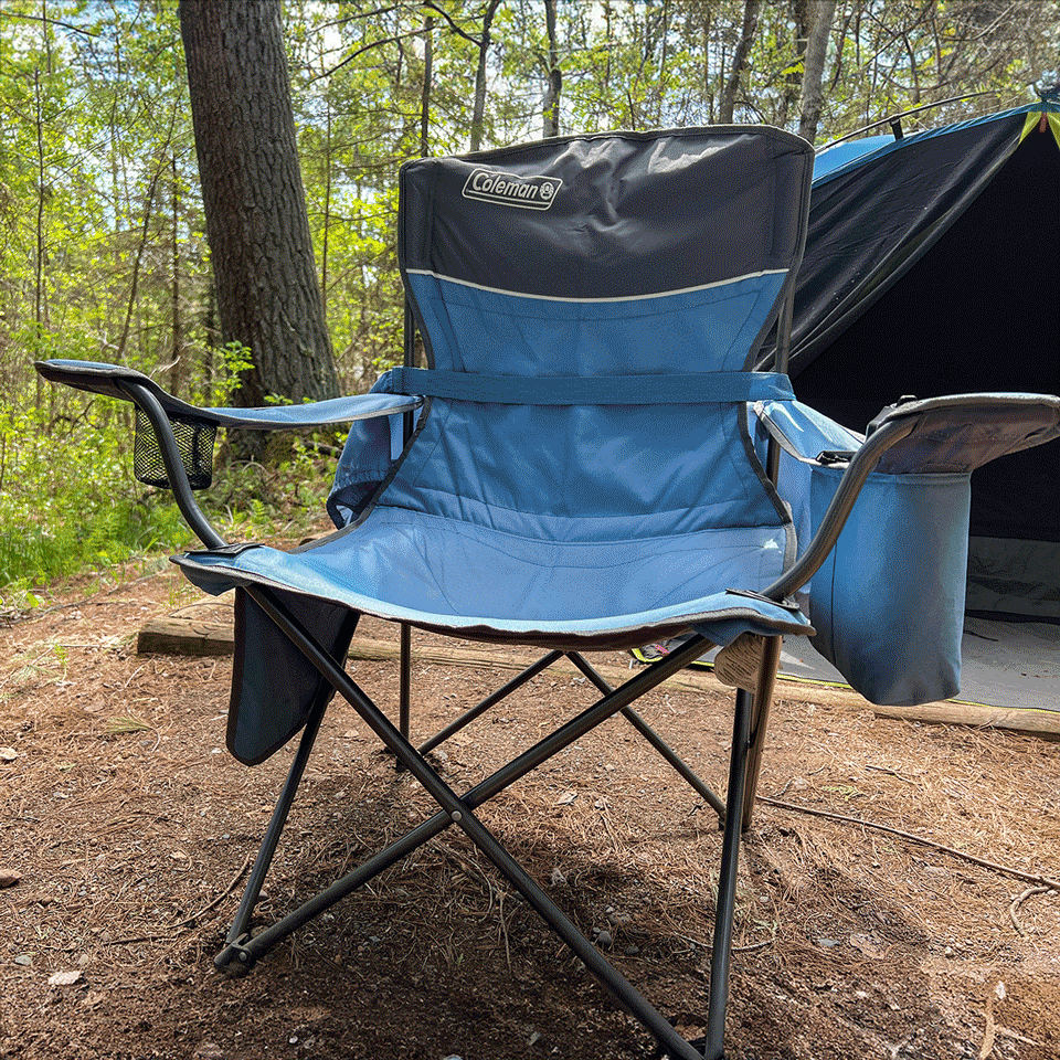 <p>The <a href="https://www.amazon.com/Helinox-Original-Lightweight-Compact-Collapsible/dp/B07YX53V1S" rel="noopener noreferrer">Helinox Chair One</a> is our top pick for a camping chair because it weighs less than a bottle of wine, so it won't take up a lot of space in your backpack, yet it can support up to 320 pounds. As <em>Family Handyman</em> shopping editor and outdoors product enthusiast <a href="https://www.familyhandyman.com/author/mary-henn/" rel="noopener noreferrer">Mary Henn</a> points out in her <a href="https://www.familyhandyman.com/article/helinox-chair/" rel="noopener noreferrer">Helinox Chair review</a>, it's also very durable.</p> <p>"I haven't had any issues with the aluminum frame bending or warping with use, and the seat fabric is made of ripstop polyester that's made to last," Mary says. "The Helinox Chair One is made with strong aluminum alloy that provides the maximum strength-to-weight ratio."</p> <p>Don't just take her word for it. We heard from multiple avid campers who had nothing but positive things to say about this chair. "The Helinox Chair One is best for those who prioritize portability without sacrificing comfort," says Charlie Neville, travel expert and Marketing Director at <a href="https://jaywaytravel.com/" rel="noopener noreferrer">JayWay Travel</a>. "It reflects how modern engineering can improve our outdoor activities."</p> <p>Mary notes the Chair One has multiple attachments like a personal shade, cup holder and rocking runners. Even on its own, it's one of the best camping chairs. She does, however, say taller people may want to go with the <a href="https://www.amazon.com/dp/B09N3YW2KC?tag=fhm_msn-20" rel="noopener noreferrer">Helinox Chair Two</a>, which has a higher back and only weighs 2.7 pounds (the Chair one is 2.2 pounds when packed).</p>