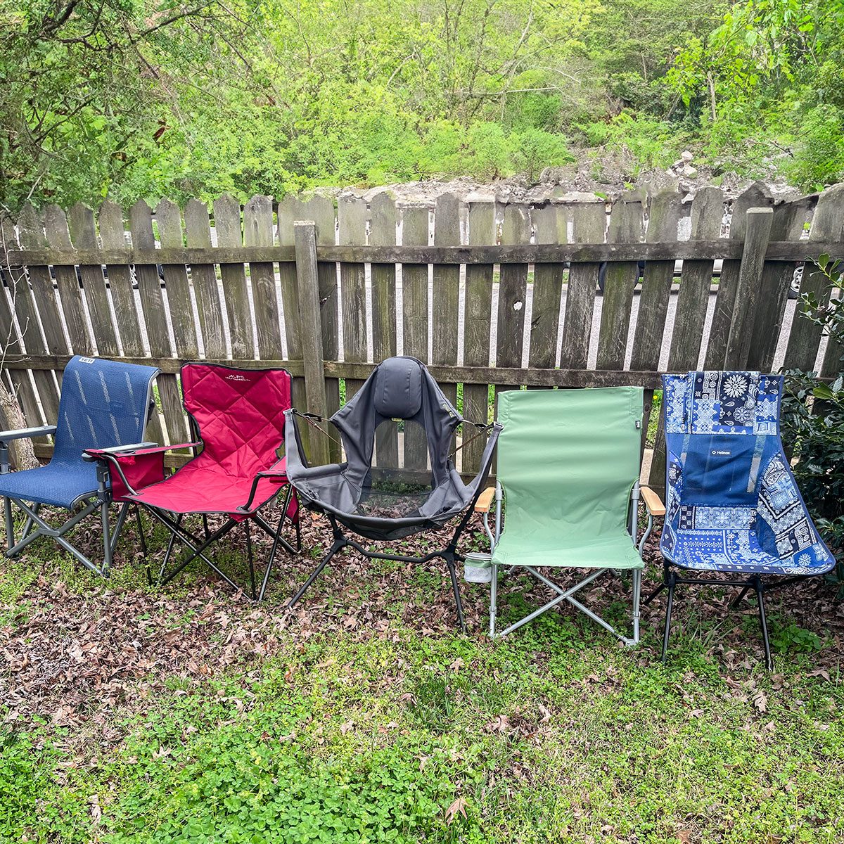 <p>Searching for a camping chair involves a lot more than finding a comfortable seat, though that's obviously one of the most important parts. John VanDerLaan, the founder of Deer Hunting Guide, says you also need to look at durability, simplicity in setup, portability and overall comfort.</p> <h3>Durability</h3> <p>A good camping chair will be comfortable for a few uses, while a great camping chair will feel as good on your 1,000th camping trip as it did on your first. Ripstop polyester and ripstop nylon are two of the most durable fabrics. Look for features such as water and UV protection to increase the chair's durability.</p> <h3>Simplicity in Setup</h3> <p>This means that the camping chair should be easy to fold and unfold. Look for ones that involve minimal steps and have little to no assembly.</p> <h3>Portability</h3> <p>When looking at a camping chair's portability, it's important to look at two factors: its packed dimensions and unfolded dimensions. Packed dimensions refer to how big/heavy it is when folded or packed in a carrying case (if it comes with one). Backpackers and hikers should look for lighter chairs that won't take up much space in their camping bags, whereas car campers can go for something a little larger.</p> <h3>Overall Comfort</h3> <p>Besides the seat, check to see that the camping chair has a comfortable backrest (if you're tall, look for one with a higher backrest) and armrest.</p> <h3>Special Features</h3> <p>Although not a necessity, we tend to prefer camping chairs that come with special features such as cup holders, headrests and storage pockets for things like books and snacks.</p> <h2>Why You Should Trust Us</h2> <p>The <em>Family Handyman</em> team is composed of writers and editors who have spent countless times exploring Mother Nature, so we know a thing or two about camping chairs. This writer has explored Appalachia and Shenandoah, and other writers who contributed to this piece have been camping since they were toddlers.</p> <p>Additionally, we enlisted the help of several camping experts and full-time travelers, including John VanDerLaan, the founder of <a href="https://www.deerhuntingguide.net/" rel="noopener">Deer Hunting Guide</a>; travel expert Charlie Neville of <a href="https://jaywaytravel.com/" rel="noopener">JayWay Travel</a>; and Adrian Todd of <a href="https://greatmindsthinkhike.com/" rel="noopener">Great Minds Think Hike</a>.</p> <h2>Happy Campers Who Have Sat In More Than a Dozen Camping Chairs</h2> <p>We take our camping gear seriously here at Family Handyman. So much so that when we review camping chairs, we don't simply take them on one trip and sit for a few minutes. No. We take them on several trips and have people of various body shapes and sizes sit on them to get a complete picture of how they feel, how portable they are, what special features they have and how easy they are to fold and unfold.</p> <p>This writer and avid outdoorsman tested five camping chairs, and other Family Handyman writers and editors tested out the other five. It should be noted that's just a small taste of the number of camping chairs we've sat in.</p> <p>Additionally, we consulted people who travel full-time, camping experts and others with extensive experience with camping chairs.</p>  <h2>FAQ</h2> <h3>What is the most comfortable camping chair?</h3> <p>In our opinion, the most comfortable camping chair was the <a href="https://go.skimresources.com?id=131817X1598242&xs=1&url=https%3A%2F%2Fwww.yeti.com%2Foutdoor-living%2Fchairs%2Ftrailhead-camp-chair.html%3F" rel="noopener">Yeti Trailhead</a> because of its superior construction and use of durable materials—but you'll have to pay top dollar for it.</p> <h3>What is the best material for camping chairs?</h3> <p>The best material for camping chairs is either ripstop nylon or ripstop polyester because they are durable and can stand years of continuous use.</p> <h3>What are the holes in the bottom of camping chairs for?</h3> <p>Fun fact: The holes in the bottom of your camping chair are actually so you can place an umbrella or some other type of shade to cover yourself when at a campsite, beach or tailgate.</p> <h2>Sources:</h2> <ul> <li>John VanDerLaan, the founder of <a href="https://www.deerhuntingguide.net/" rel="noopener">Deer Hunting Guide</a></li> <li>Charlie Neville, travel expert and Marketing Director at <a href="https://jaywaytravel.com/" rel="noopener">JayWay Travel</a></li> <li>Adrian Todd of <a href="https://greatmindsthinkhike.com/" rel="noopener">Great Minds Think Hike</a></li> </ul> <p><em><a href="https://www.familyhandyman.com/author/emily-way/">Emily Way</a>, associate shopping editor, contributed to this piece.</em></p>